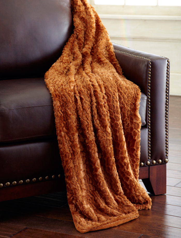 luxury throw rust